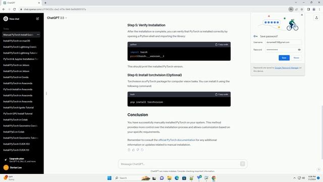 install pytorch manually