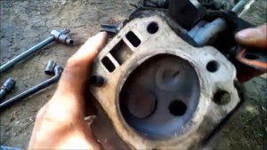 Что осталось от двигателя мотоблока после разрыва шатуна