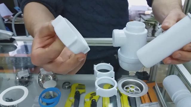 Сборка кухонного сифона А0115 смотреть онлайн