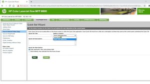 HP880 Setup The Scan to Network Folder