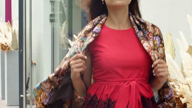 Платок шерстяной с шелковой бахромой "Когда поёт сердце", вид 16, 146x146 см смотреть онлайн