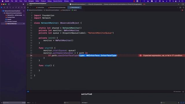 Networking Connectivity in iOS Using NWPathMonitor