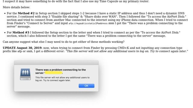 Apple: Remotely access hard disk of my Time Capsule being used a primary router смотреть онлайн
