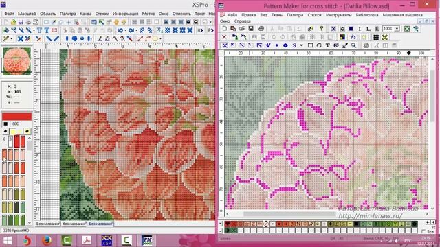 Программа Cross Stitch Professional Platinum — импорт схем Pattern Maker и PCStitch