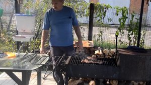 Стейк из говядины на мангале