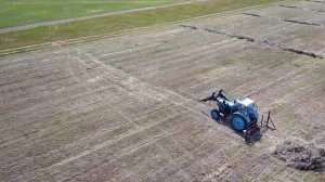 Сенокос 2021. Трактор Т-40 с кабиной ЮМЗ. 2 часть. Луг с воздуха