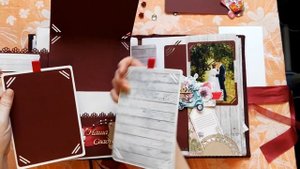 Свадебный альбом. Скрапбукинг. Wedding album.
