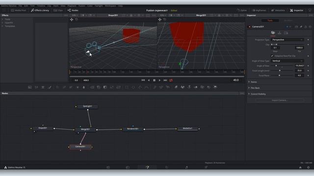 Fusion в DaVinci Resolve. Уроки #2: как создавать 3d модели настраивать свет в сцене