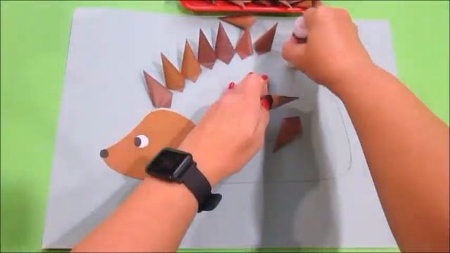 Мастер - класс объемной аппликации "Ёжик в осенних листьях" смотреть онлайн