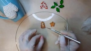 Мастер-класс декор на кружке из полимерной глины "Новогодняя варежка"