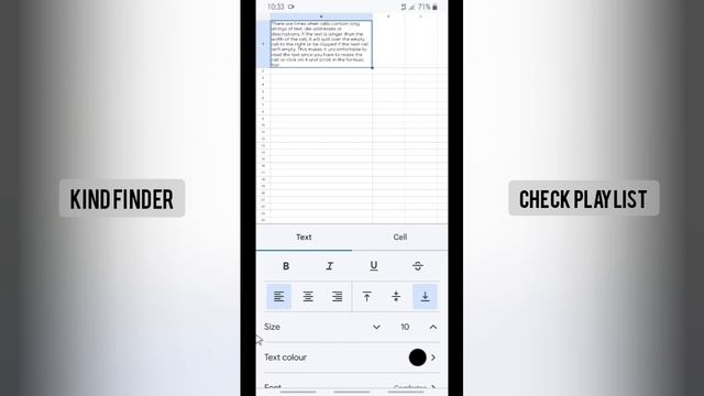 Change Text Size On Your Google Sheets Document