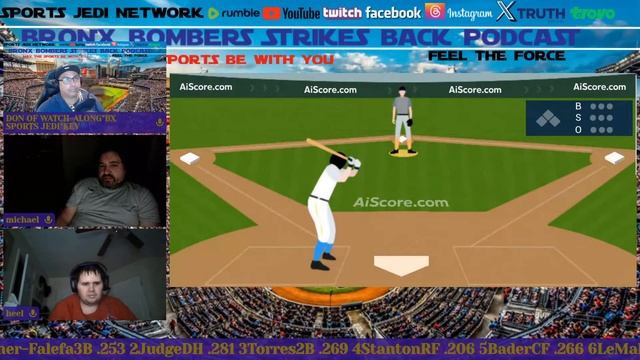 ⚾NEW YORK YANKEES @ Atlanta Braves Live Reaction | WATCH ALONG смотреть онлайн