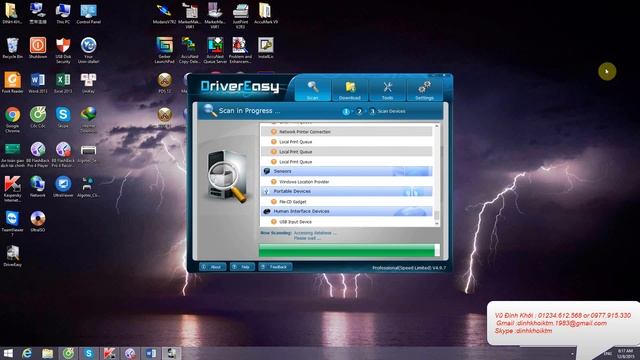 Cai dat DriveEasy  Scan driver