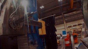 Working on a cnc boring machine TOS VARNSDORF/ Работа на горизонтально расточном станке с чпу