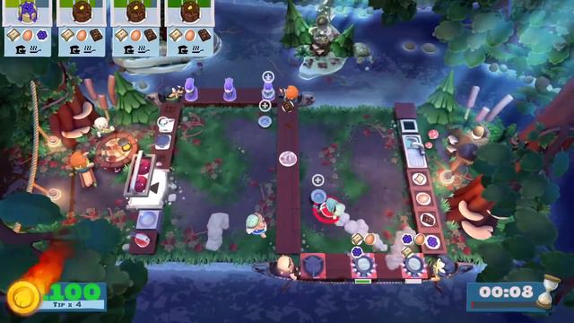 Overcooked 2 Campfire cook off 1-4 2232 duo w/ Meekso смотреть онлайн