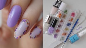 Сухоцветы на обычный лак, обзор покупок для маникюра