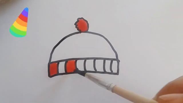 Bolalar uchun Beanie rasm chizish Drawing Beanie for children Рисование Шапка для детей смотреть онлайн
