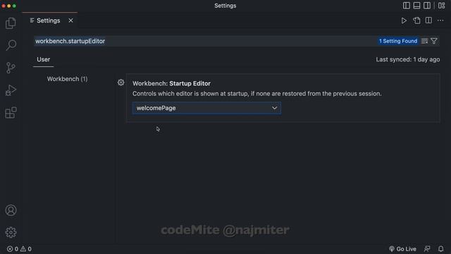 VS Code - How To Enable Welcome Page on Startup. Show Recently Opened Projects