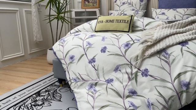 Комплект постельного белья L604 из коллекции "Делюкс Сатин 100% хлопок" смотреть онлайн