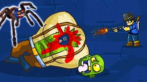 ПОБЕДИЛ ОГРОМНОГО ЗОМБИ БОССА мульт игра про зомби приключения ВИДЕО   про ЗОМБИ GIBS