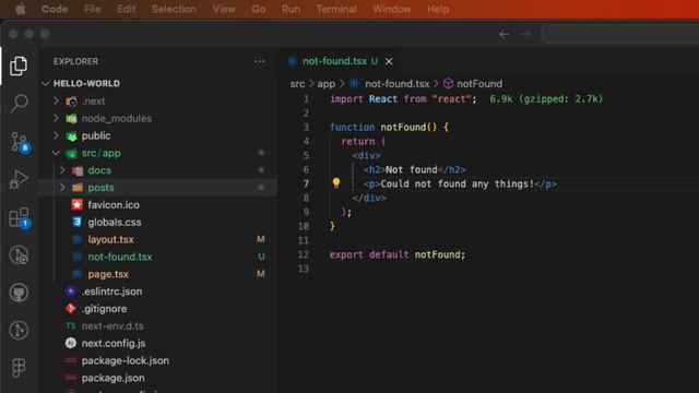 Next.js 14 for Beginners: Part 9| Custom 404 page | #next #javascript