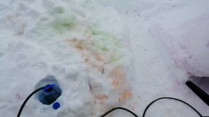 Красим снег автомойкой KARCHER и акварелью