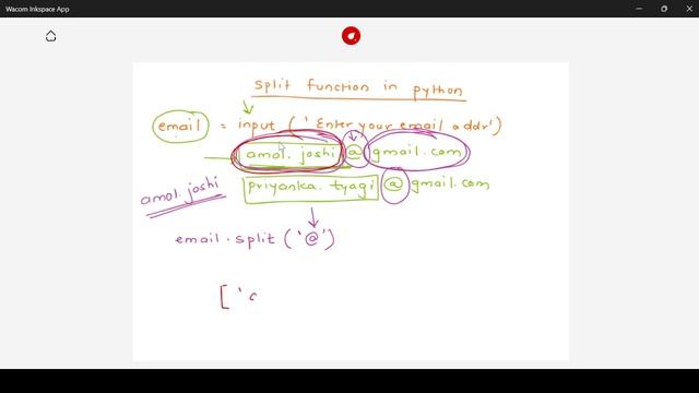 Split function in python