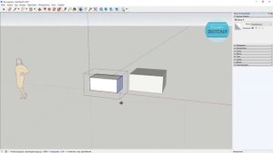 SketchUp для начинающих. Урок 4. Перемещение, поворот, копирование, массив.