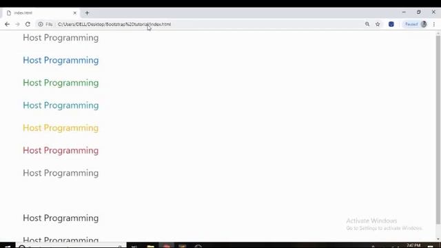 Text Colors I Background Colors in Bootstrap 4