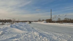 STREET DRIFT по деревенски =D Заднеприводная НИВА в деле, на всесезонке))) Делаем с друзьями дрефт!