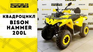 Квадроцикл Bison Hammer 200L в желтом цвете