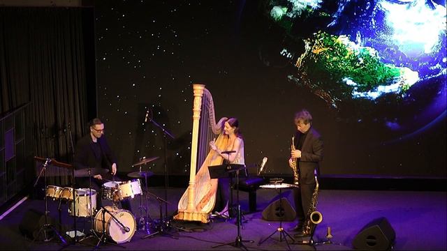 What A Wonderful World - harp, saxophone and drums смотреть онлайн