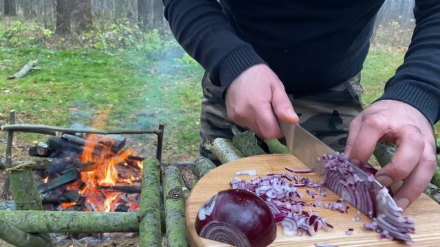 Талышский плов с курицей Лаванги на костре очень вкусно и необычно / Готовим в лесу
