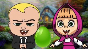Boss Baby & Masha Crying Talking Tom and Friends Ice Cream Finger Family Colors Learn