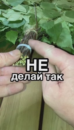 1. Крепкая ручка банного веника. Нейлоновый хомут