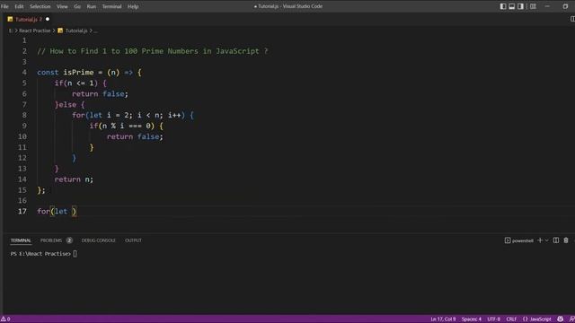 Most Asked Interview Questions || 1 to 100 Prime number in JavaScript #11 #javascript #reactjs #nod