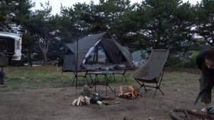 Solo camping at the hideout / Not perfect camping / Jeep Wrangler side solo tent