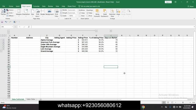 Exp22_Excel_Ch05_ML1_RealEstate/ Complete Solution 100%/Excel Chapter 5 Mid-Level 1 - Real Estate 0