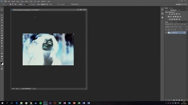 Как инвертировать изображение в Photoshop? (Invert Colors)