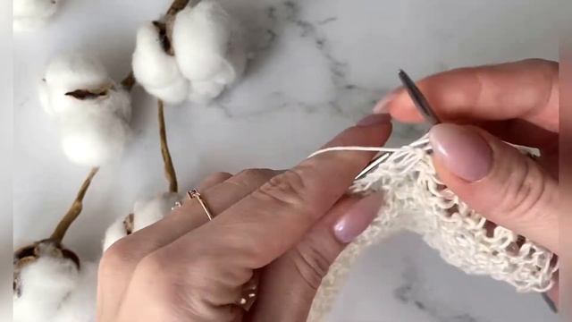 Сетка спицами / Ажурная сетка спицами / Красивый узор спицами / Узор сетка спицами смотреть онлайн