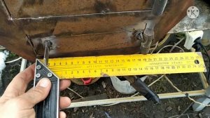 Делаем не большую печь из половины газового балона.