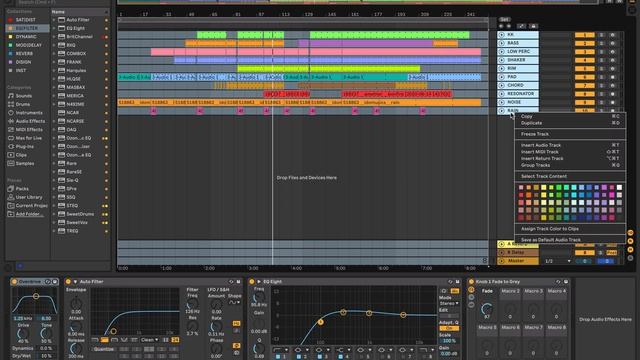 Упаковка проекта Ableton