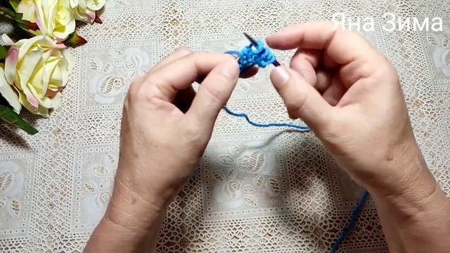 ?Летняя кофточка спицами ?c коротким рукавом ?на любую фигуру ⚡ Очень простой узор