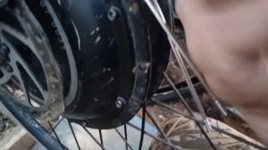 замена спиц - другой длинны на заднем колесе электро велосипеда