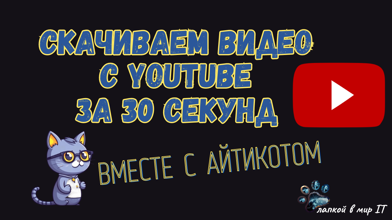как скачать видео с youtube за 30 секунд