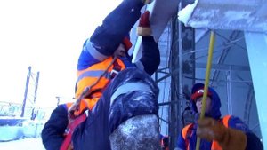 2015. Видеоклип на песню "Мужики-газовики" (полуостров Ямал, февраль 2015 г.).
