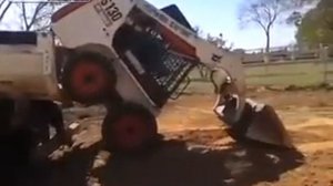 Loader fun / Эпическая загрузка мини-погрузчика в кузов грузовика