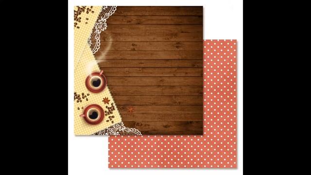 #ScrapMania_tm Обзор коллекции "Магия кофе" (ScrapMania) Скрапбукинг