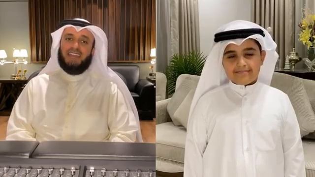 المصطفى ﷺ _ مشاري راشد العفاسي وابنه محمد.mp4 смотреть онлайн