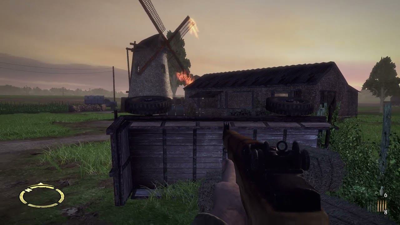 Brothers in Arms. Hells Highway 97 часть Уничтожить четвёртое 88-мм орудие смотреть онлайн